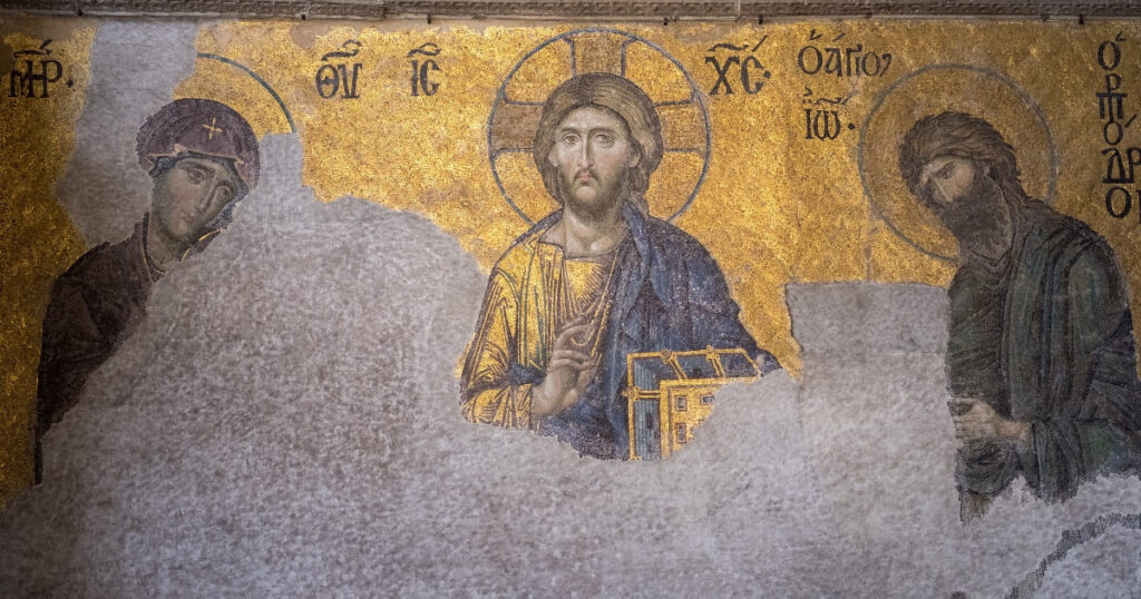 聖索菲亞大教堂三聖像馬賽克
