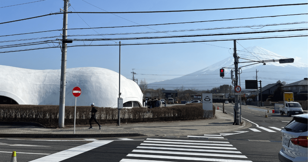 餐廳和富士山