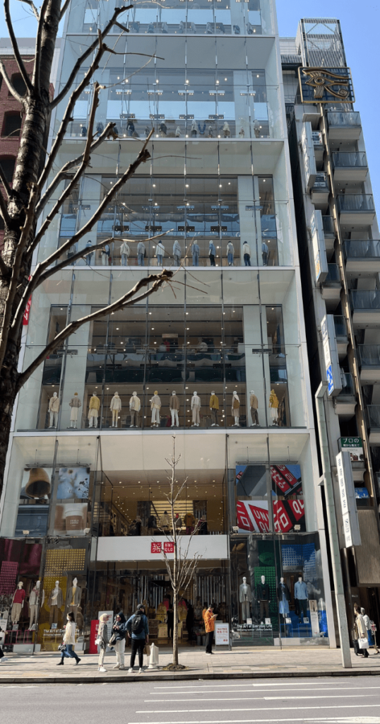 樓高多層的UNIQLO旗艦店