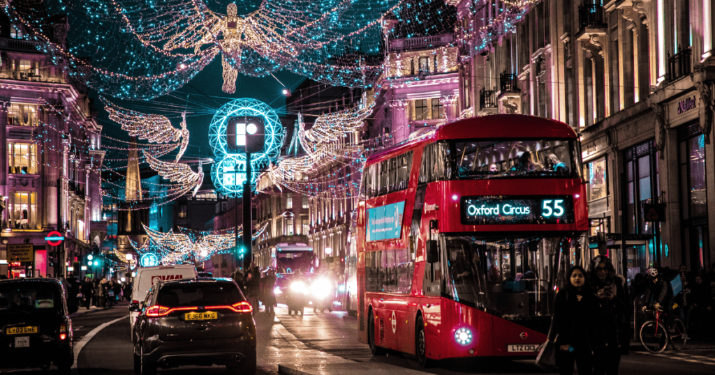 倫敦的聖誕燈飾非常漂亮