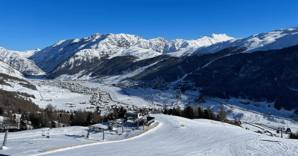 Livigno山景及滑雪道