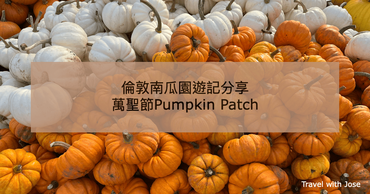 【倫敦Pumpkin Patch】萬聖節必訪！完美秋日南瓜田體驗指南